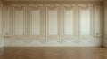 Illustration of a traditional biege wood panel wall. Joinery in the interior. Background. Royalty Free Stock Photo
