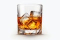 illustration of transparent background with whiskey white background, Generative ai Royalty Free Stock Photo