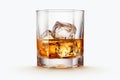 illustration of transparent background with whiskey white background, Generative ai Royalty Free Stock Photo