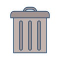 Illustration Trash Icon For Personal And Commercial Use.