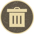 Illustration Trash Icon For Personal And Commercial Use.