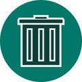 Illustration Trash Icon For Personal And Commercial Use.