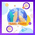 Illustration Travel Promo Organizing Tourist Trip