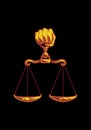 Illustration of trophy icon justice design