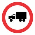 Truck allowed traffic sign