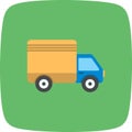 Illustration Truck Icon For Personal And Commercial Use.