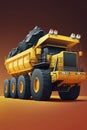 illustration, truck for mining, ai generative