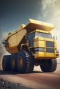 illustration, truck for mining, ai generative