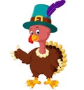 Illustration of turkey cartoon Royalty Free Stock Photo