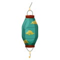 Turquoise Chinese Lantern vector illustration