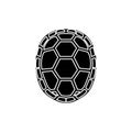Illustration of a turtle shell viewed Royalty Free Stock Photo