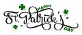 Typographic Saint Patrick`s Day greeting card