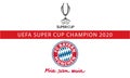 Illustration of UEFA Super Cup Winner 2020 for editorial use. FC Bayern Munchen the UEFA Super Cup Champion