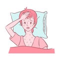 Woman experienced night sweats