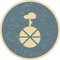 Illustration Unicycle Icon For Personal And Commercial Use. Royalty Free Stock Photo