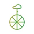 Illustration Unicycle Icon For Personal And Commercial Use. Royalty Free Stock Photo