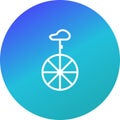 Illustration Unicycle Icon For Personal And Commercial Use. Royalty Free Stock Photo