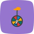 Illustration Unicycle Icon For Personal And Commercial Use... Royalty Free Stock Photo