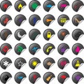 Illustration of a universal sticker icon set Royalty Free Stock Photo