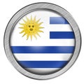 Uruguay Glass Web Button