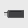 Illustration of usb device connection icon Royalty Free Stock Photo