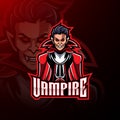 Vampire esport mascot logo design