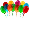 Illustration of varicoloured balloons