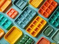 An illustration of various plastic food trays used for serving meals, emphasizing convenience