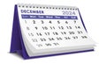 Illustration vector of December 2024 Calendar