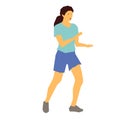 Woman Exercising 2 Vector Illustration