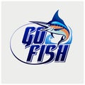 Illustration vector of fishing logo