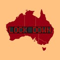 Illustration Vector Graphic Of Australia Lockdown