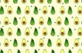 Illustration Vector Graphic Of Avocado Seamless Pattern, Suitable For A Fruit-Themed Background