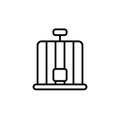 Birdcage icon, illustration design template