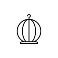 Birdcage icon, illustration design template