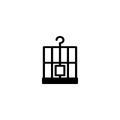 Birdcage icon, illustration design template