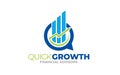 Illustration vector graphic of Business Growth Marketing Logo