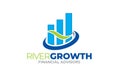 Illustration vector graphic of Business Growth Marketing Logo