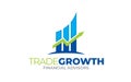 Illustration vector graphic of Business Growth Marketing Logo