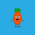 Carrot cartoon character Royalty Free Stock Photo