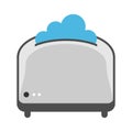 Illustration Vector Graphic of Cloud Toaster Logo Royalty Free Stock Photo