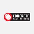 Illustration Vector Graphic Of Concrete Mixer Logo Design Template. Suitable For Construction Company, Real Estate Or Etc. Royalty Free Stock Photo