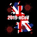 Coronavirus in United Kingdom Royalty Free Stock Photo