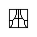 curtain icon template Royalty Free Stock Photo