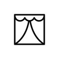 curtain icon template Royalty Free Stock Photo