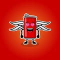 Illustration Vector Graphic Of Cute Fizzy Mascot Soft drinks, Design Suitable For Mascot Drinks Royalty Free Stock Photo