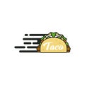 Illustration Vector Graphic of Fast Tacos Royalty Free Stock Photo
