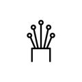 Illustration Vector graphic of fiber optic cable icon template Royalty Free Stock Photo