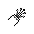 Illustration Vector graphic of fiber optic cable icon template Royalty Free Stock Photo