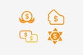 Finance icon set Royalty Free Stock Photo